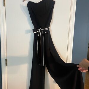 H&M Black Strapless Jumpsuit